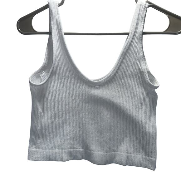 Out From Under Urban Outfitters White Ribbed Tank Top Women’s XL - Picture 1 of 5